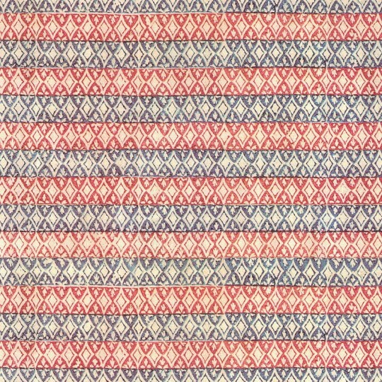 Blue and Red Geometric Stripe Italian Paper ~ Tassotti